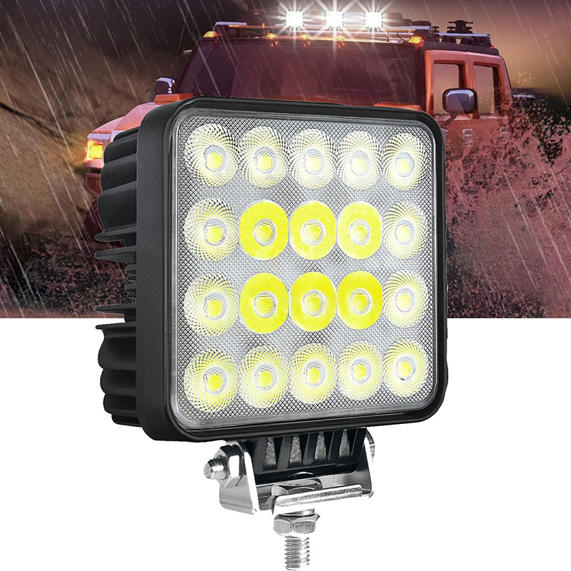 Heavy Equipment Work - 1PC 60W 車両作業灯スポットフラッドコンボビームフォグライト防水オフロードヘッドライト大型機器トラクタートラック用