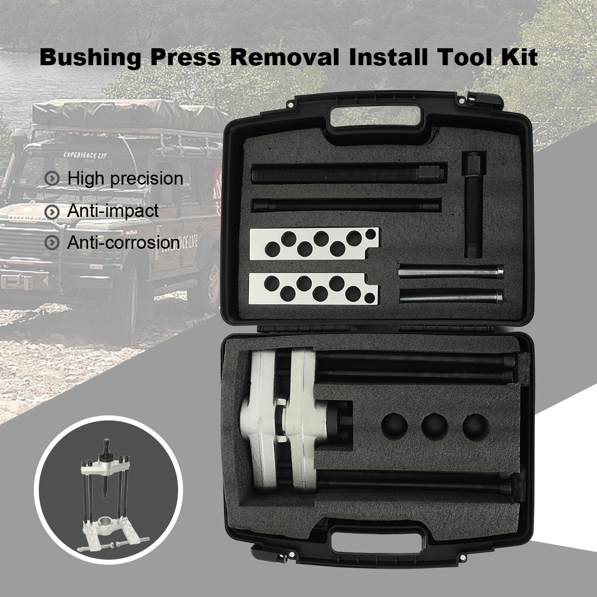 Heavy Equipment Work - 中型および大型トラック用キングピン プレス、3～8 クラスの輸送トラックおよび機器に対応、90150