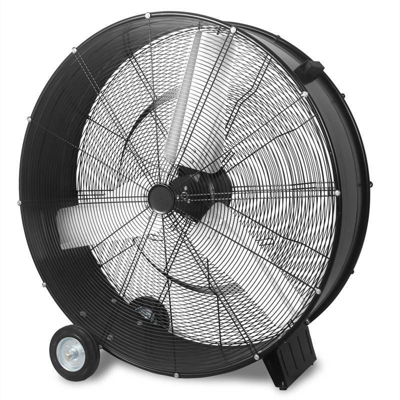 速度が速い業務用金属ベルト駆動冷却空気フロアモバイルドラムフ - Exhaust Fan Industrial のレビューと価格