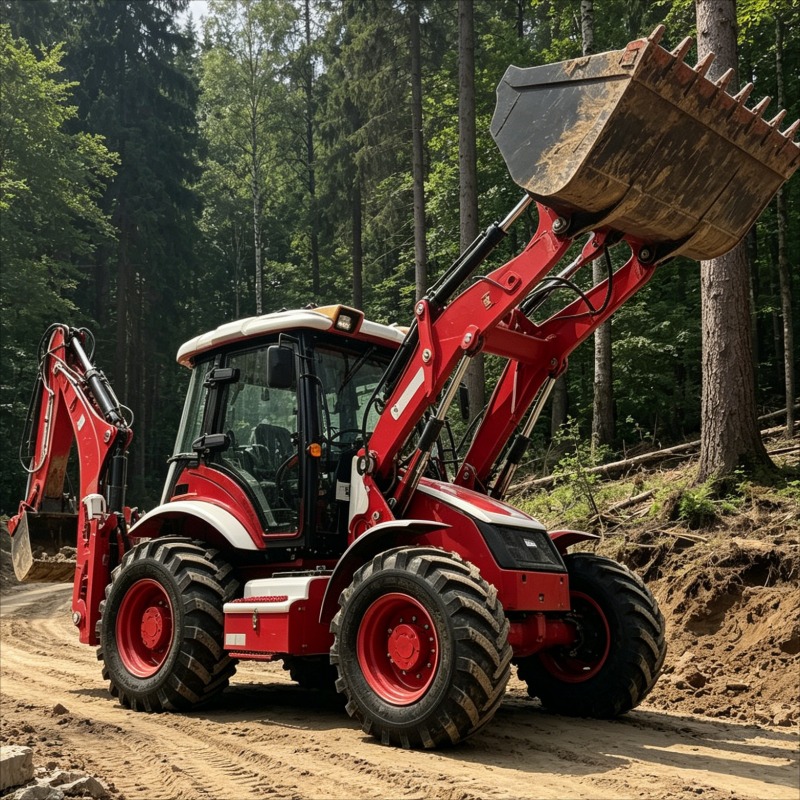 ローダーバックホー工業用グレード4x4ホイール駆動土工機械油 - Heavy Equipment Work のレビューと価格