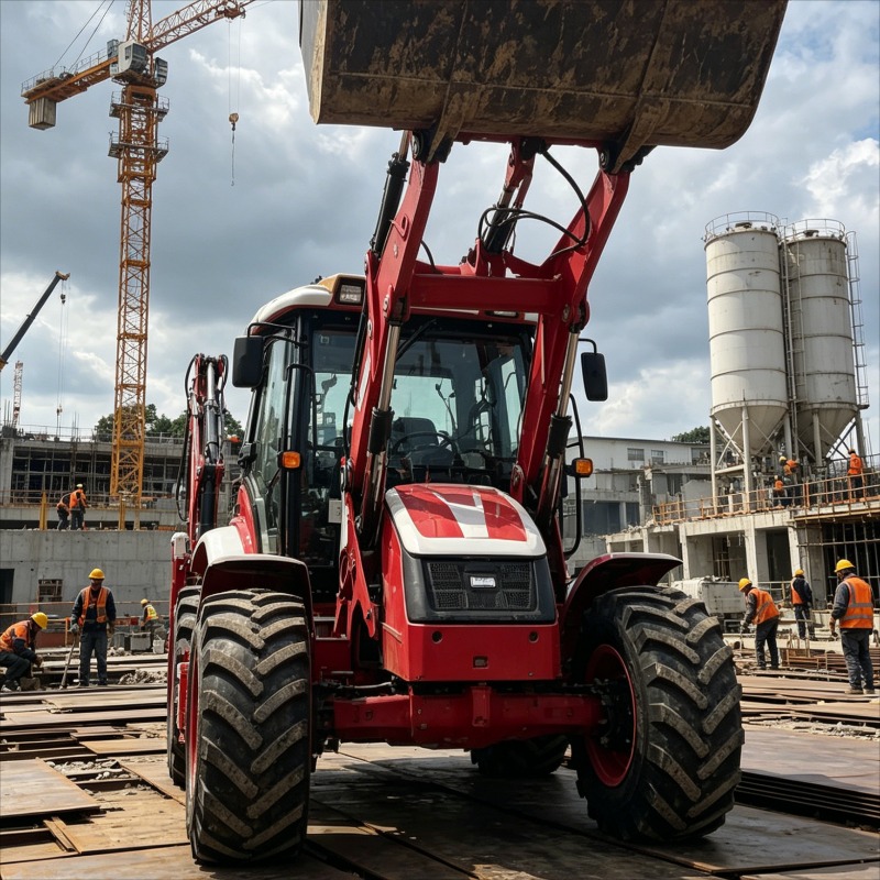 ローダーバックホー工業用グレード4x4ホイール駆動土工機械油 - Heavy Equipment Work のレビューと価格