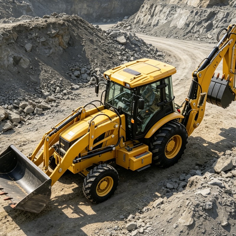 ローダーバックホー工業用グレード4x4ホイール駆動土工機械油 - Heavy Equipment Work のレビューと価格