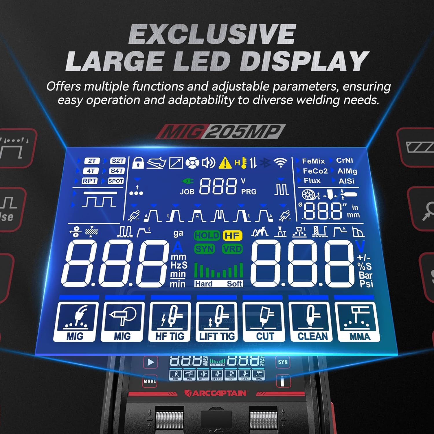 ARCCAPTAIN MIG205MP マルチプロセス溶接機 - Portable Welding Generator のレビューと価格