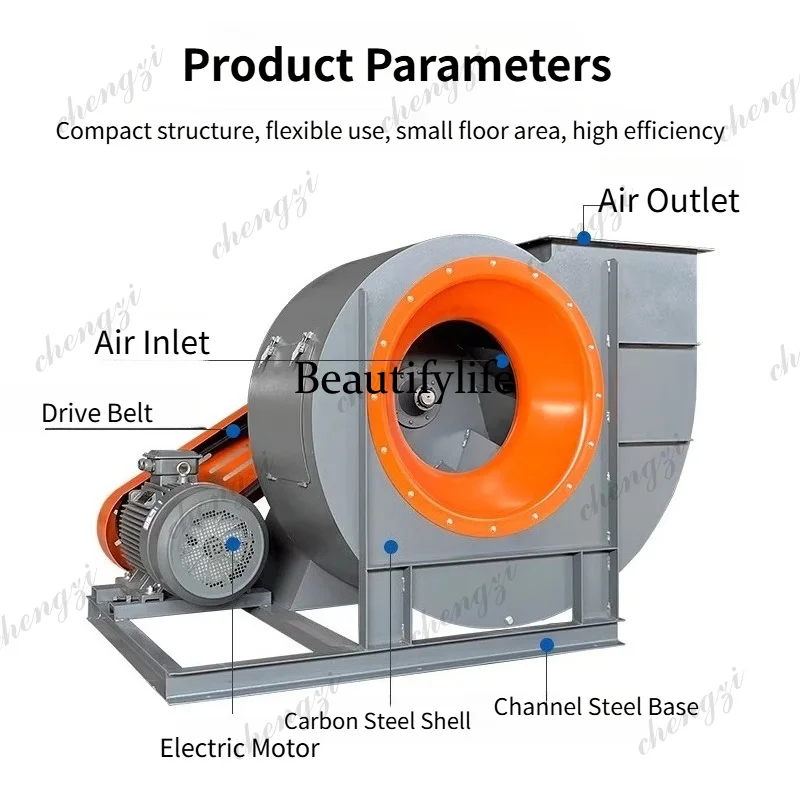 a55 4-72C型遠心ファンベルト駆動誘引式ファン工業用粉 - Exhaust Fan Industrial のレビューと価格