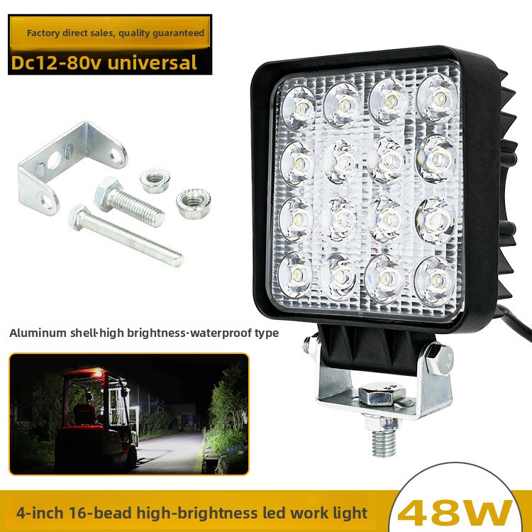 48W 16LED 4インチ 12V 24V LED作業灯  - Heavy Equipment Work のレビューと価格