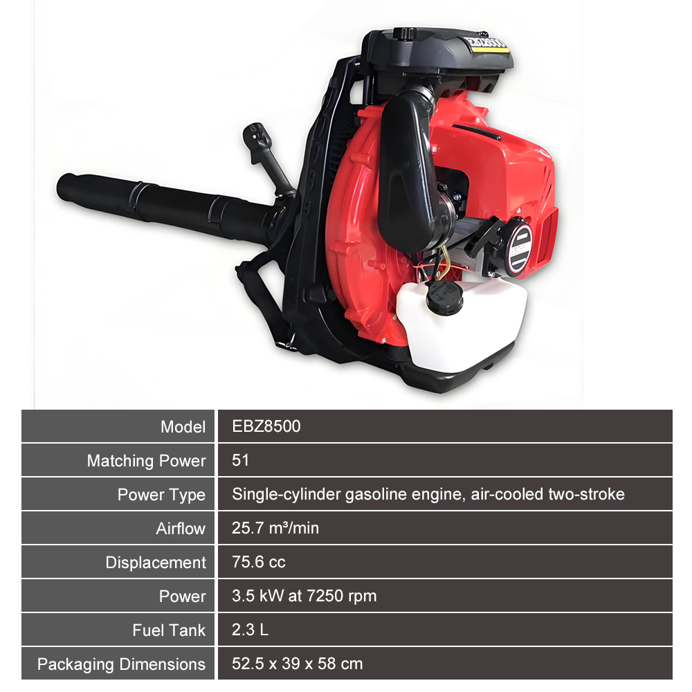 ヘビーデューティーガソリンリーフブロワー 3500W ハイパ - Heavy Equipment Yard のレビューと価格