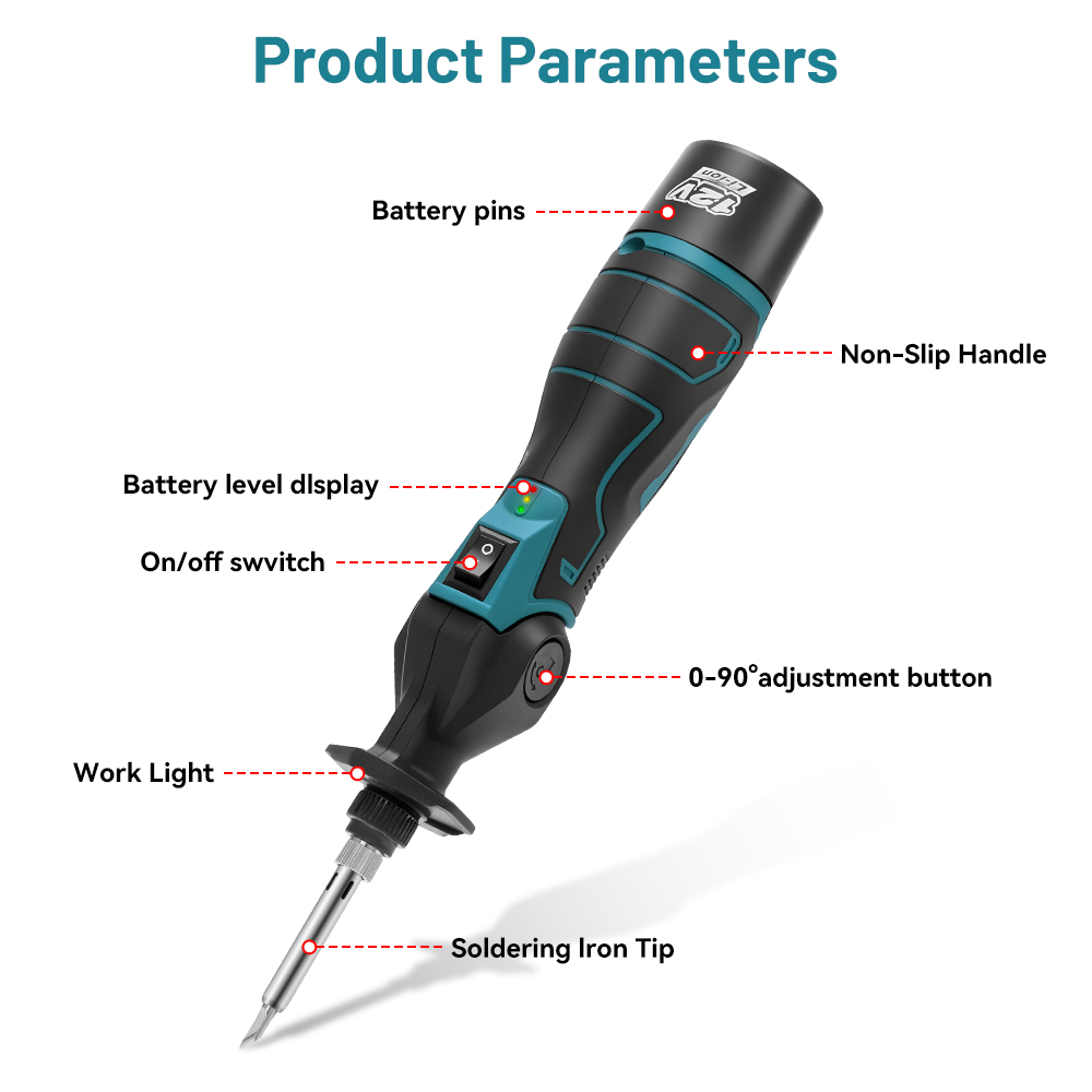 電気はんだごて電気溶接機ワイヤレス溶接調節可能な温度ポータブ - Portable Welding Generator のレビューと価格